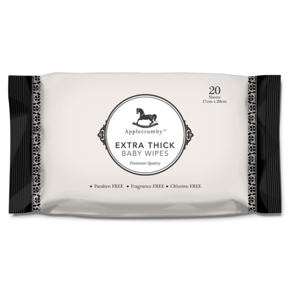 Applecrumby™ Extra Thick Premium Baby Wipes (3 PACK BUNDLE